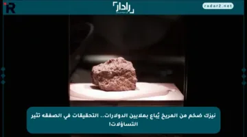 نيزك ضخم من المريخ يُباع بملايين الدولارات.. التحقيقات في الصفقة تثير التساؤلات!